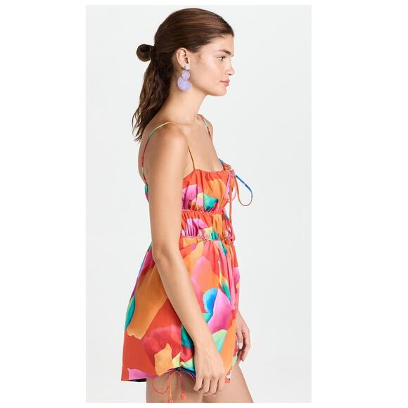 FARM Rio Ombre Chita Red Romper Size XS - Picture 4 of 15